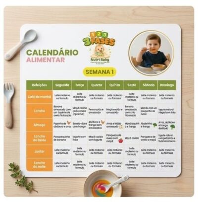 Calendário Alimentar Nutri Baby